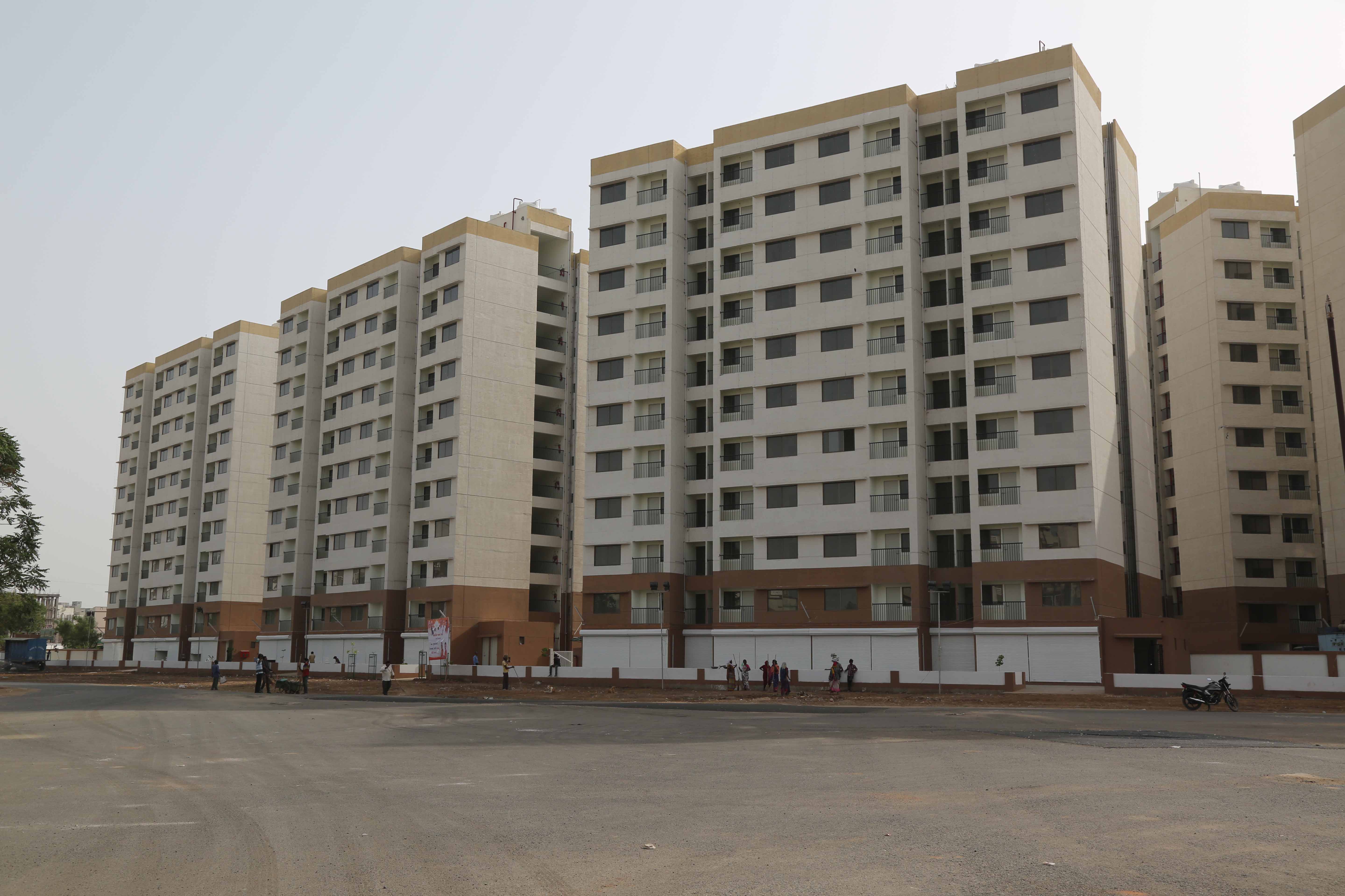 Construction of 1120 LIG Multistoried Residential Flats + 80 Shops, Ahmedabad